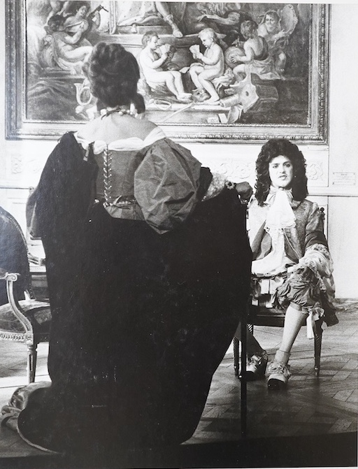 Sean Hudson, three vintage black and white photographs from Edinburgh Festival, 1981 and 1983, each signed and inscribed, together with one other, 38 x 48cm. Condition - good